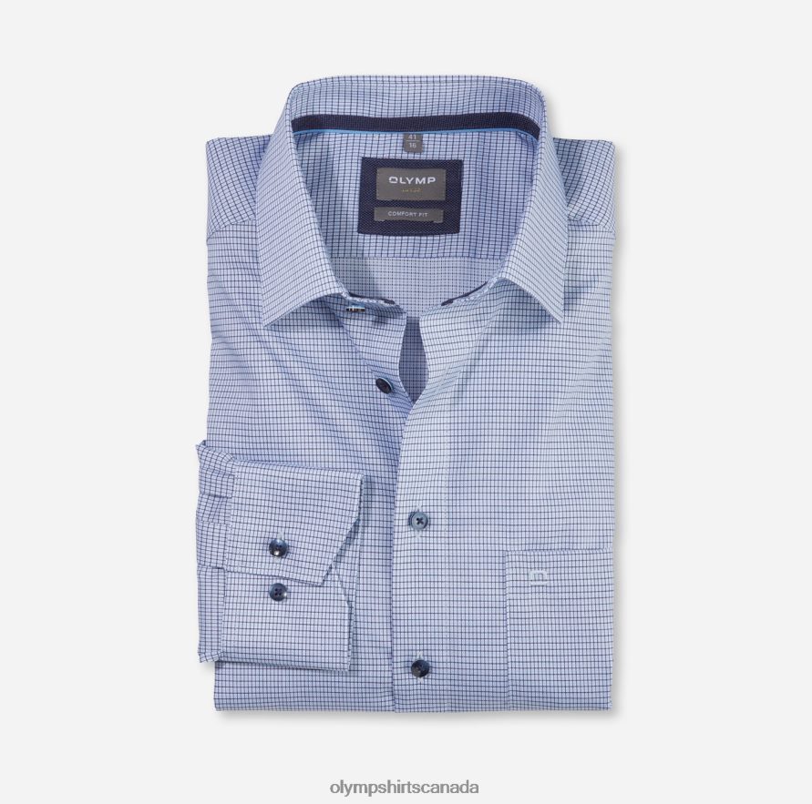OLYMP Luxor Comfort Fit, Business Shirt, New Kent, Bleu H2P42H1658 Clothing