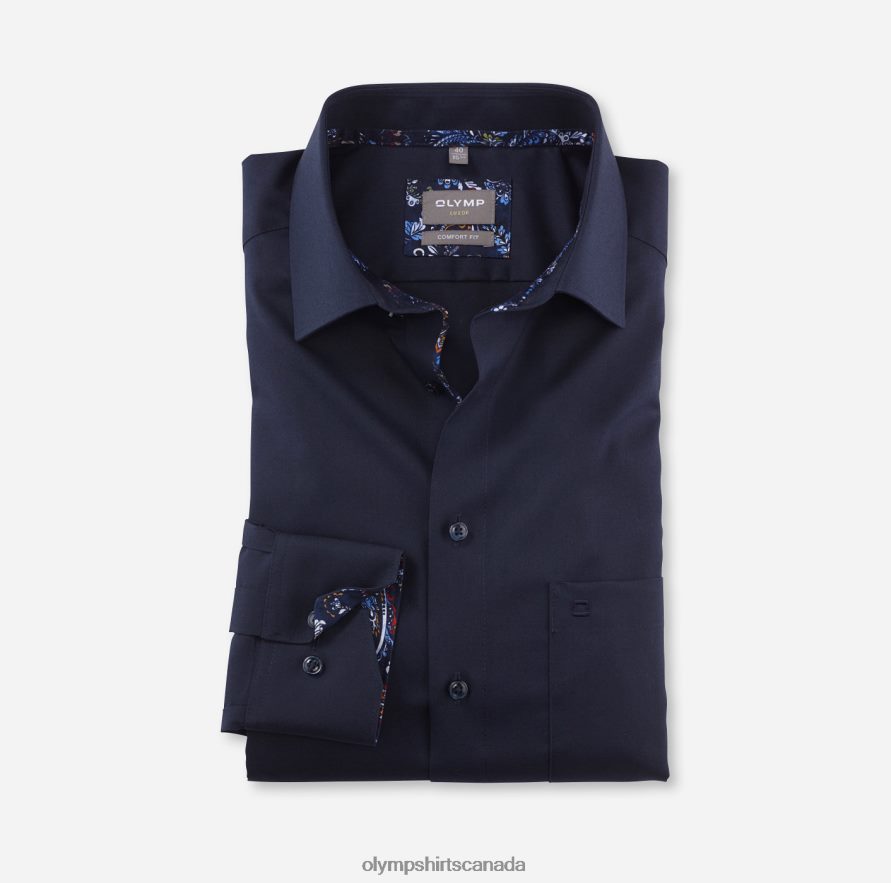 OLYMP Luxor Comfort Fit, Business Shirt, New Kent, Cobalt H2P42H1578 Clothing