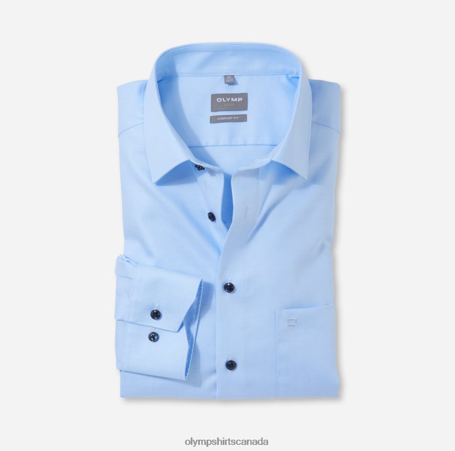 OLYMP Luxor Comfort Fit, Business Shirt, New Kent, Light Blue H2P42H1518 Clothing
