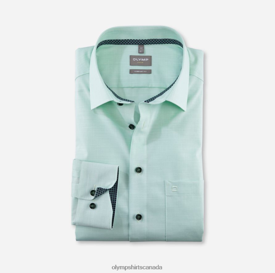 OLYMP Luxor Comfort Fit, Business Shirt, New Kent, Light Green H2P42H1644 Clothing