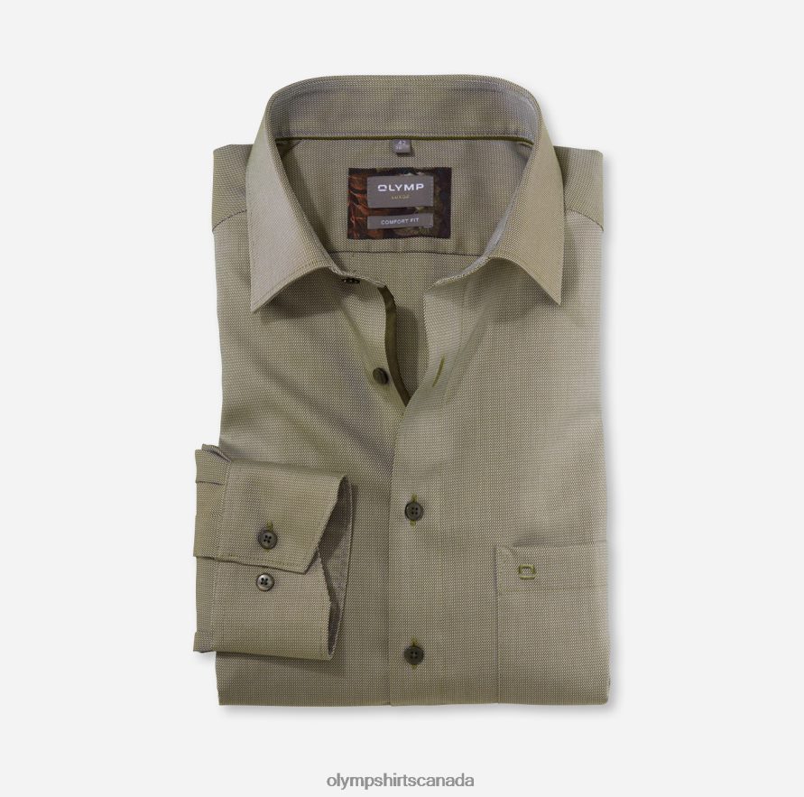 OLYMP Luxor Comfort Fit, Business Shirt, New Kent, Lime Green H2P42H1661 Clothing