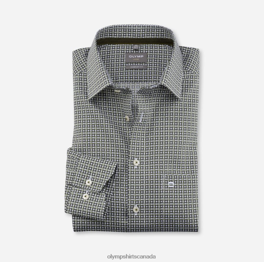 OLYMP Luxor Comfort Fit, Business Shirt, New Kent, Lime Green H2P42H1663 Clothing