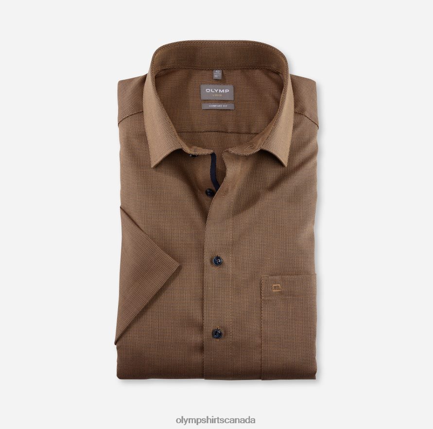 OLYMP Luxor Comfort Fit, Business Shirt, New Kent, Mandarin H2P42H1504 Clothing