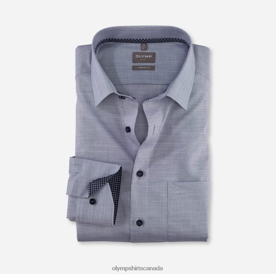 OLYMP Luxor Comfort Fit, Business Shirt, New Kent, Marine H2P42H1632 Clothing