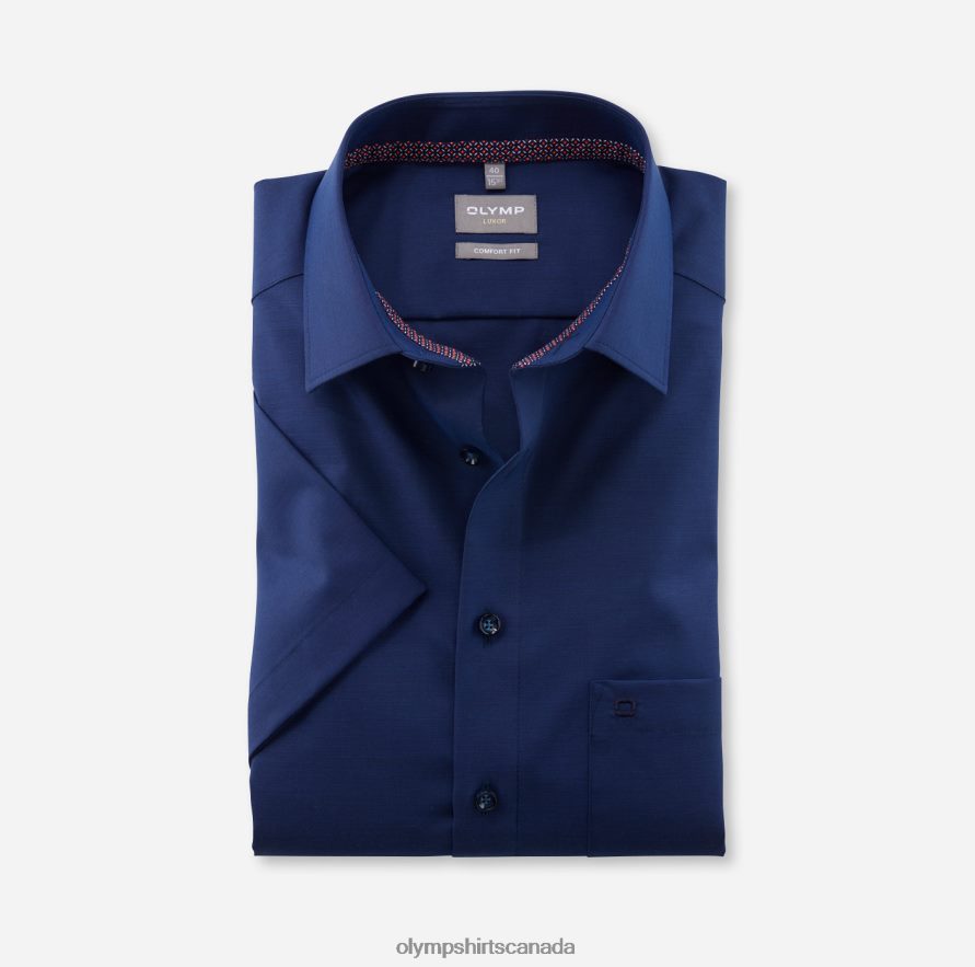 OLYMP Luxor Comfort Fit, Business Shirt, New Kent, Midnight Blue H2P42H1609 Clothing