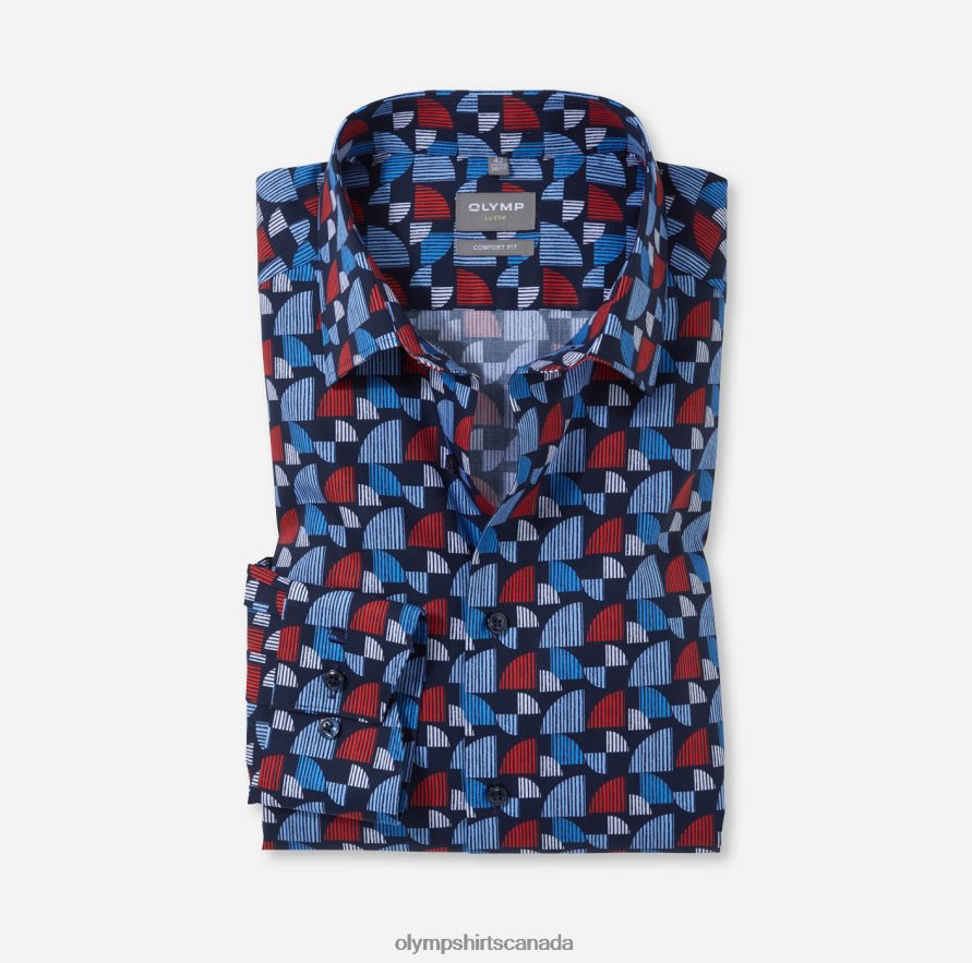 OLYMP Luxor Comfort Fit, Business Shirt, New Kent, Red H2P42H1528 Clothing