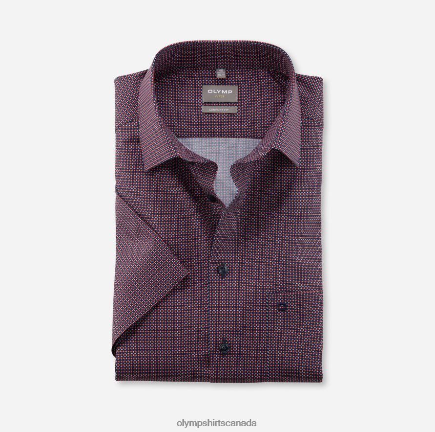 OLYMP Luxor Comfort Fit, Business Shirt, New Kent, Red H2P42H1569 Clothing