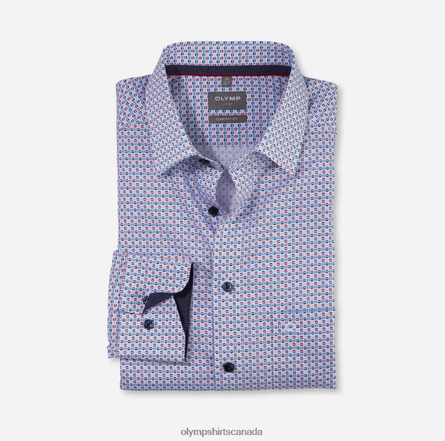 OLYMP Luxor Comfort Fit, Business Shirt, New Kent, Red H2P42H1580 Clothing