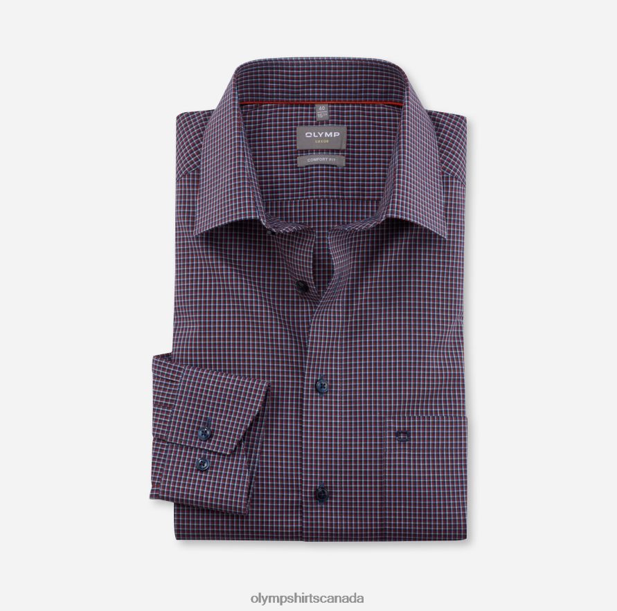 OLYMP Luxor Comfort Fit, Business Shirt, New Kent, Red Orange H2P42H1672 Clothing