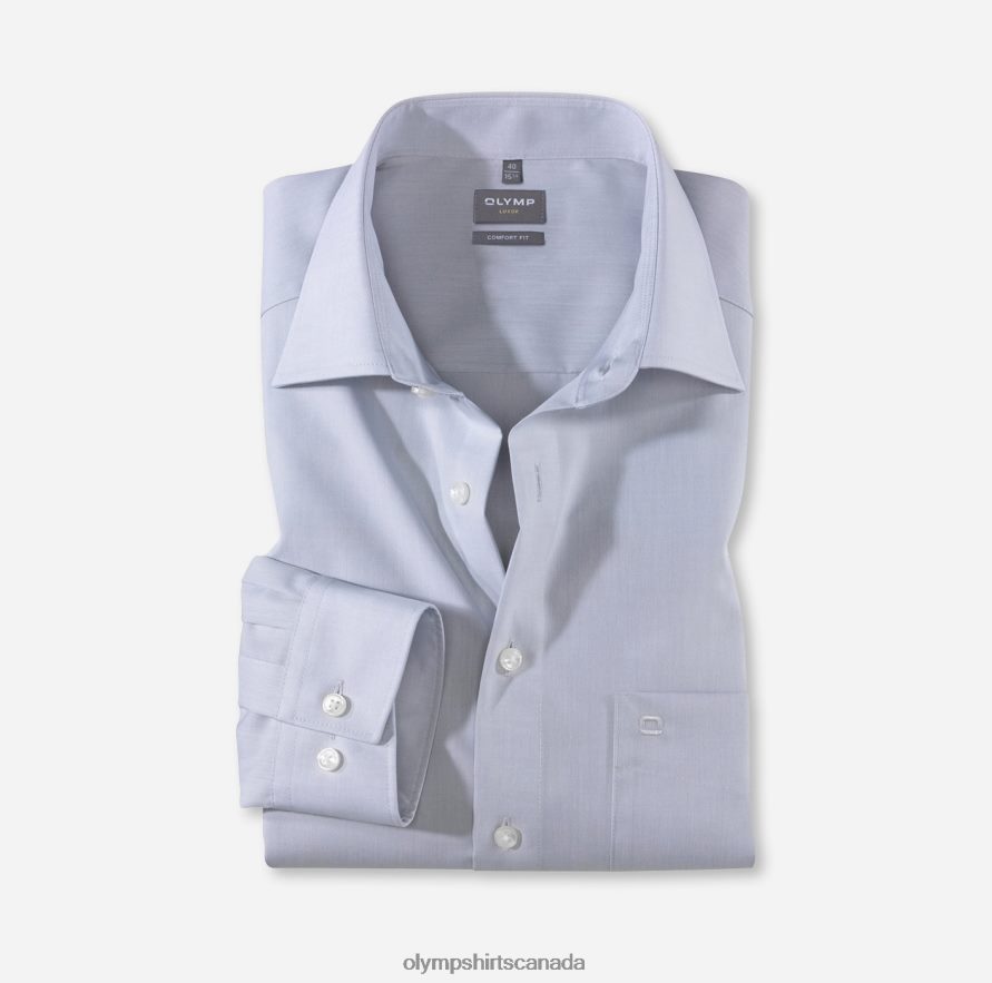 OLYMP Luxor Comfort Fit, Business Shirt, New Kent, Silver Grey H2P42H1681 Clothing