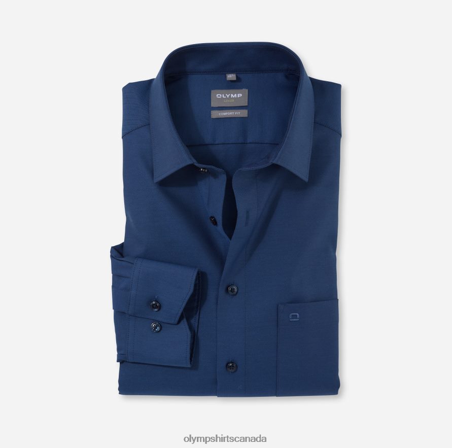 OLYMP Luxor Comfort Fit, Business Shirt, New Kent, Smoke Blue H2P42H1579 Clothing