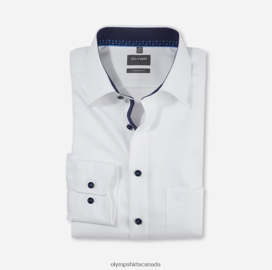 OLYMP Luxor Comfort Fit, Business Shirt, New Kent, White H2P42H1636 Clothing