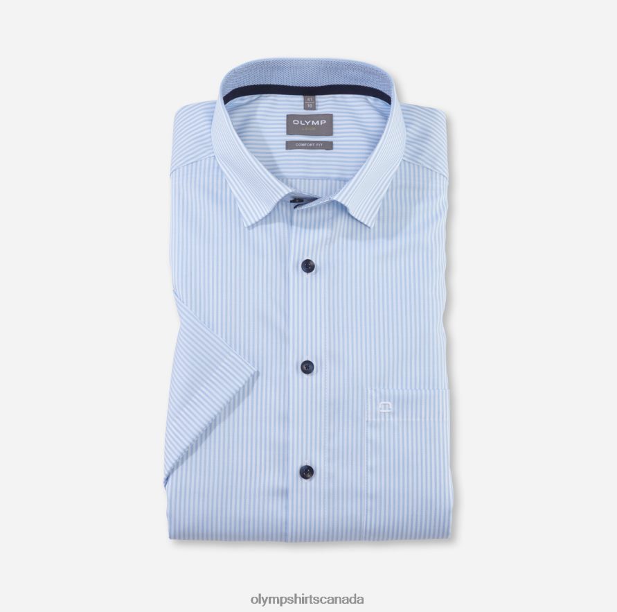 OLYMP Luxor Comfort Fit, Business Shirt, Under Button-Down, Bleu H2P42H1494 Clothing