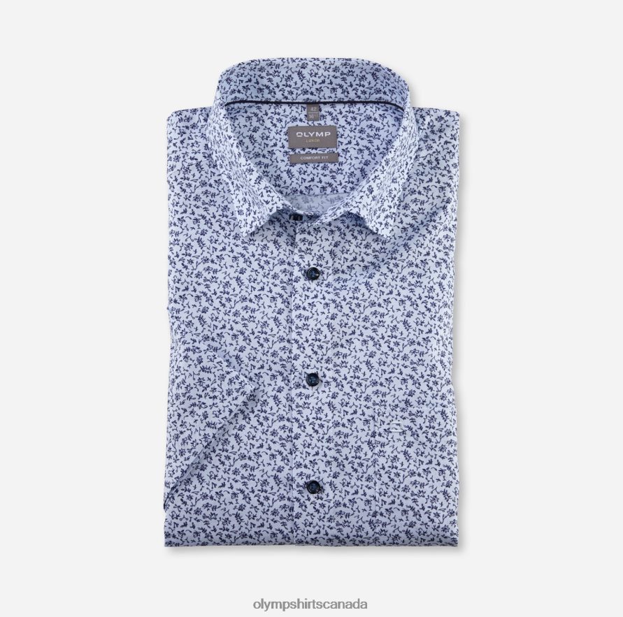 OLYMP Luxor Comfort Fit, Business Shirt, Under Button-Down, Bleu H2P42H1590 Clothing