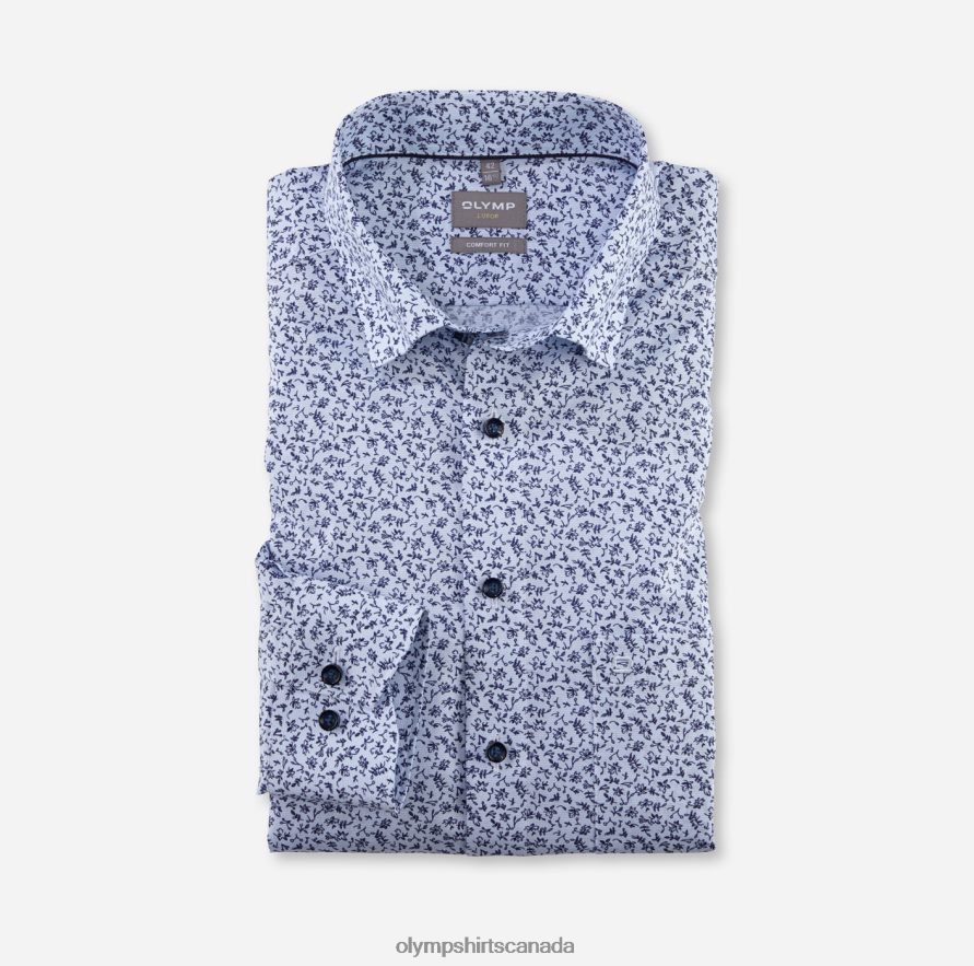 OLYMP Luxor Comfort Fit, Business Shirt, Under Button-Down, Bleu H2P42H1595 Clothing