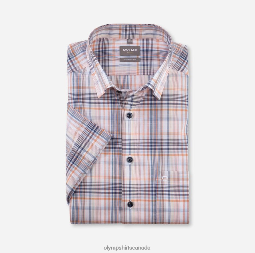 OLYMP Luxor Comfort Fit, Business Shirt, Under Button-Down, Mandarin H2P42H1542 Clothing