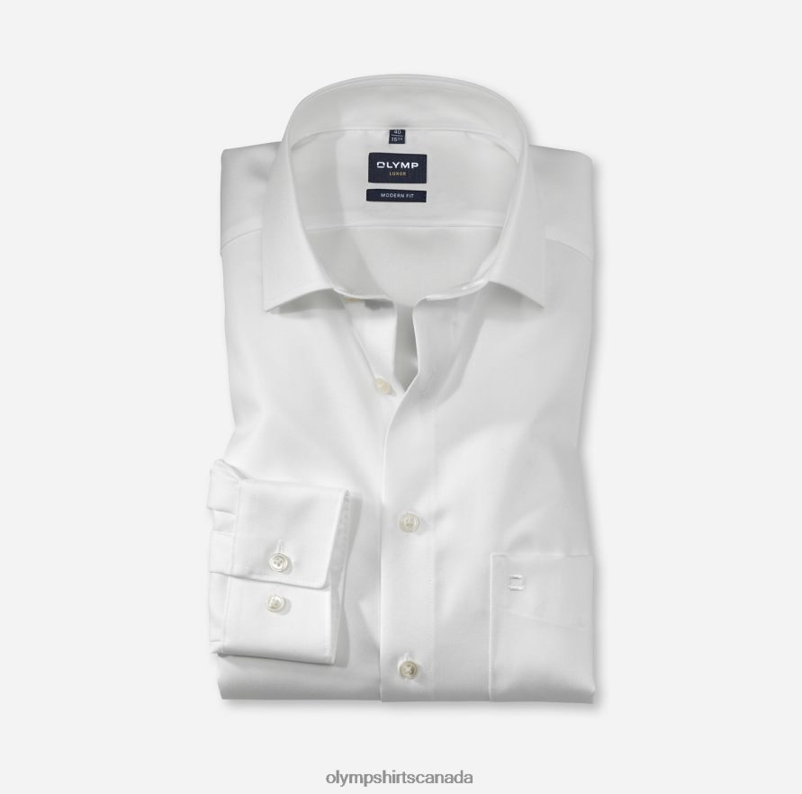 OLYMP Luxor Modern Fit, Business Shirt, Global Kent, Light Beige H2P42H1048 Clothing