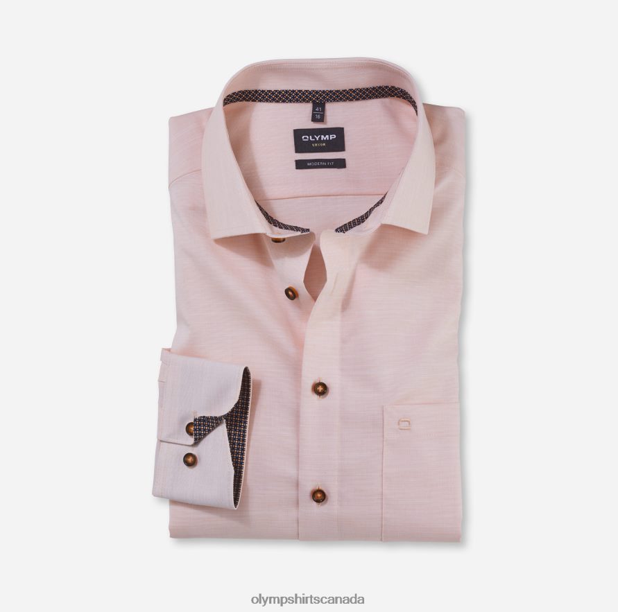 OLYMP Luxor Modern Fit, Business Shirt, Global Kent, Mandarin H2P42H1313 Clothing