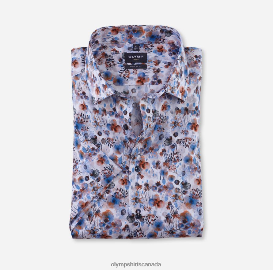 OLYMP Luxor Modern Fit, Business Shirt, Global Kent, Orange H2P42H1159 Clothing