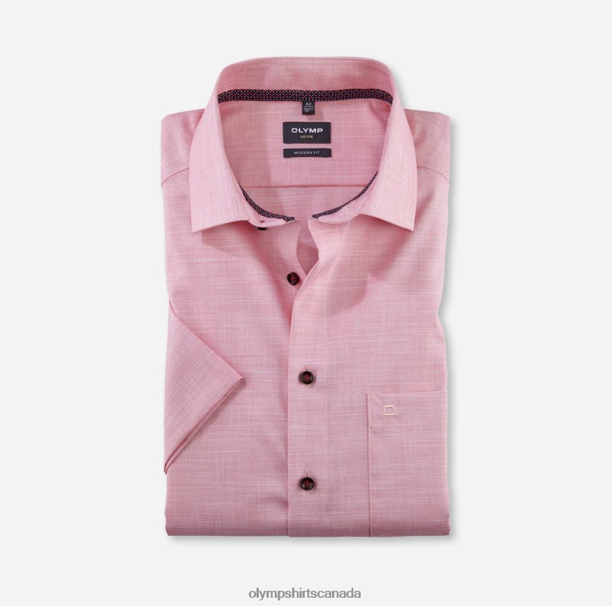 OLYMP Luxor Modern Fit, Business Shirt, Global Kent, Red H2P42H1223 Clothing