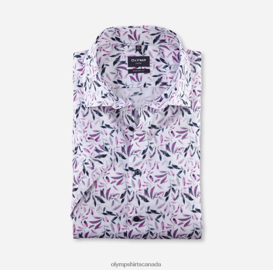 OLYMP Luxor Modern Fit, Business Shirt, Global Kent, Rose H2P42H1202 Clothing