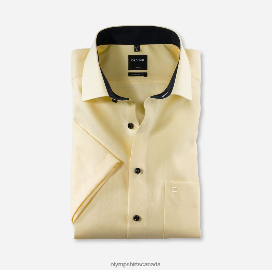 OLYMP Luxor Modern Fit, Business Shirt, Global Kent, Yellow H2P42H1315 Clothing