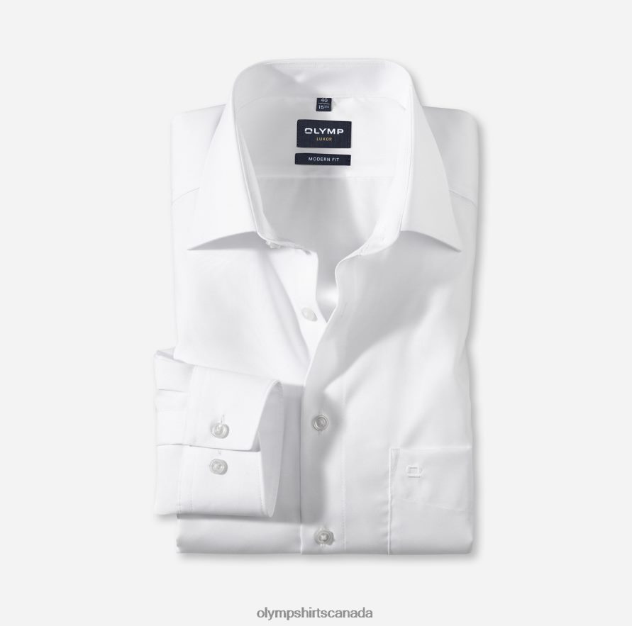 OLYMP Luxor Modern Fit, Business Shirt, New Kent, White H2P42H1374 Clothing