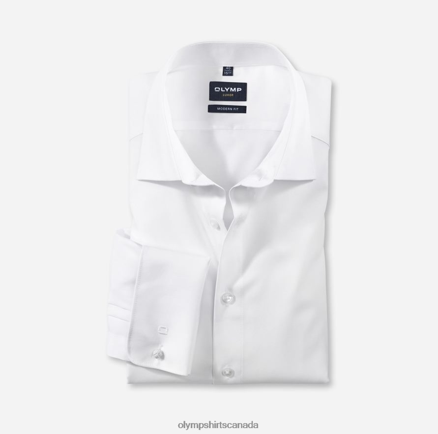 OLYMP Luxor Modern Fit, Business Shirt, New Kent, White H2P42H1375 Clothing