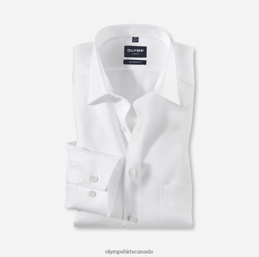 OLYMP Luxor Modern Fit, Business Shirt, New Kent, White H2P42H989 Clothing