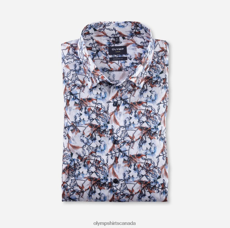 OLYMP Luxor Modern Fit, Business Shirt, Under Button-Down, Mandarin H2P42H1123 Clothing