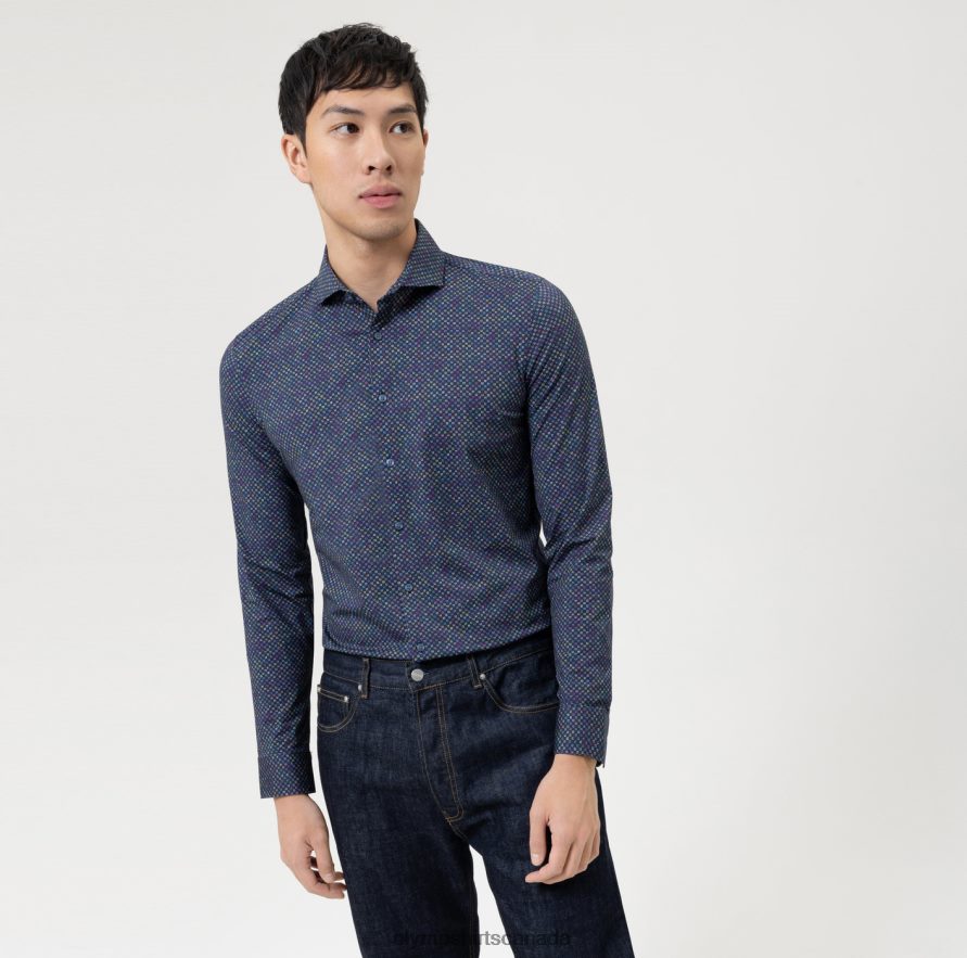 OLYMP No. Six 24/Seven Super Slim, Business Shirt, Cutaway, Lime H2P42H4 Clothing