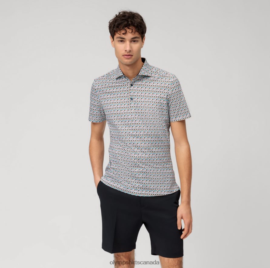 OLYMP No. Six 24/Seven Super Slim, Business Shirt, Kent, Emerald H2P42H34 Clothing