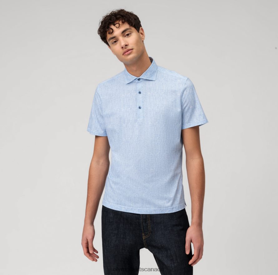 OLYMP No. Six 24/Seven Super Slim, Business Shirt, Kent, Royal H2P42H17 Clothing