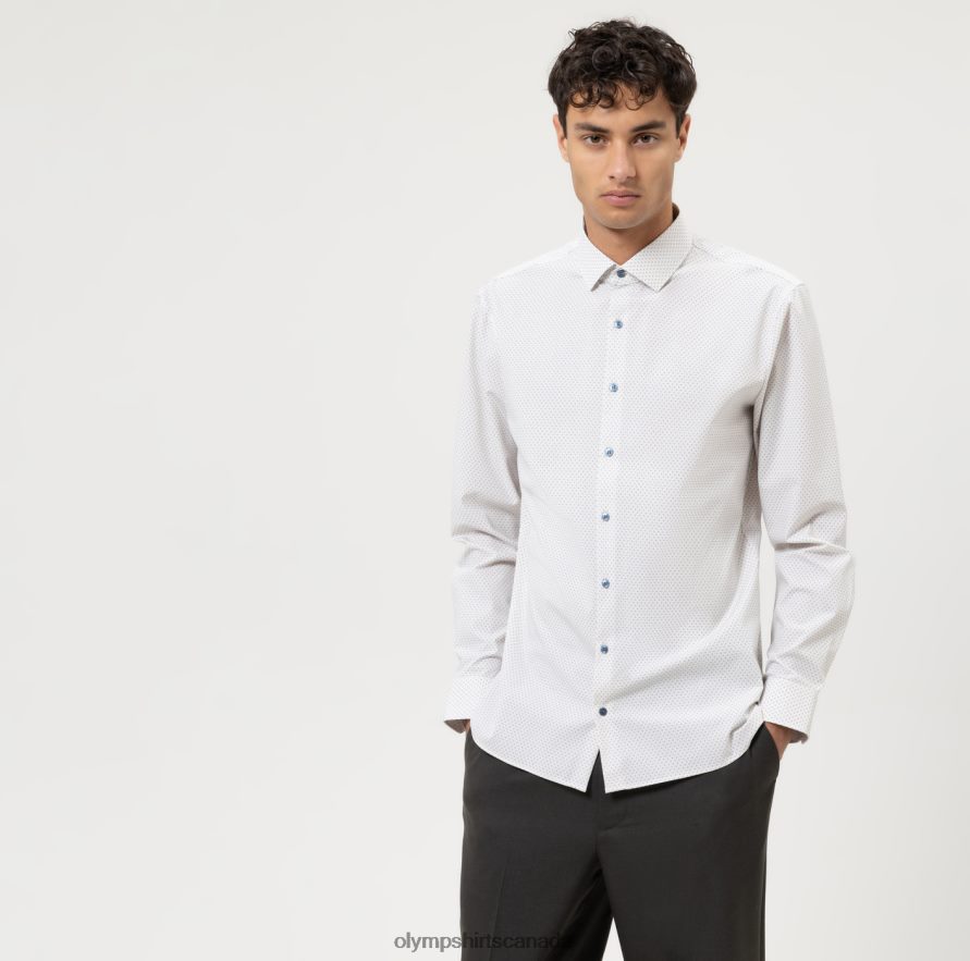 OLYMP No. Six 24/Seven Super Slim, Business Shirt, Modern Kent, Natural H2P42H180 Clothing