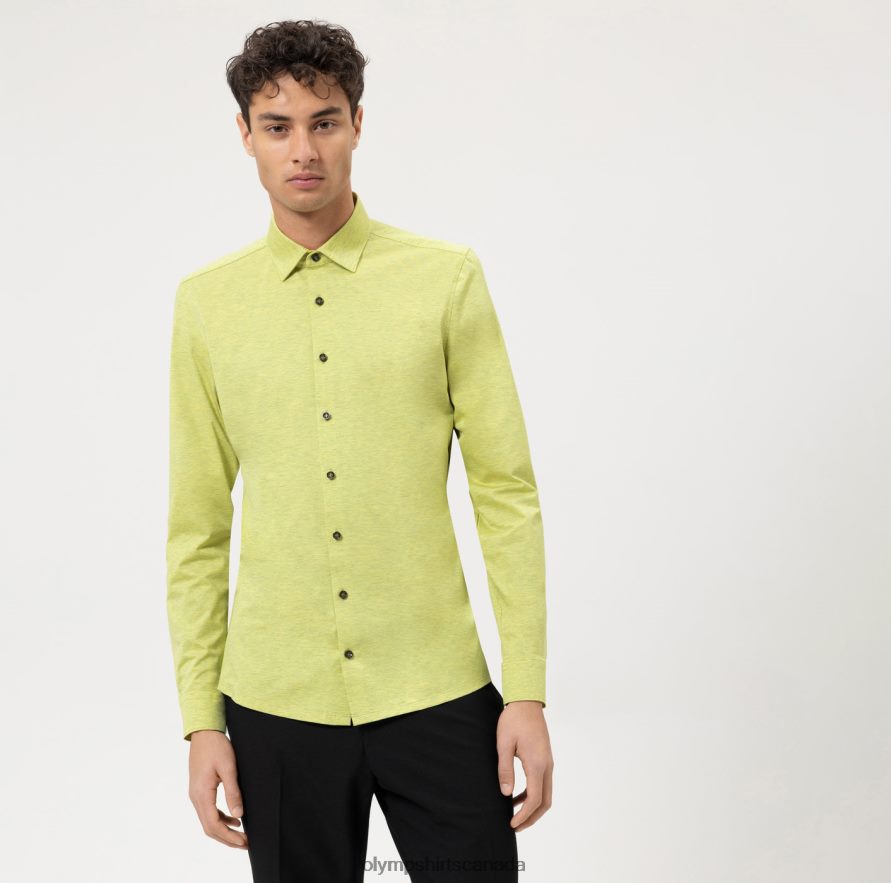 OLYMP No. Six 24/Seven Super Slim, Business Shirt, Urban Kent, Light Green H2P42H150 Clothing