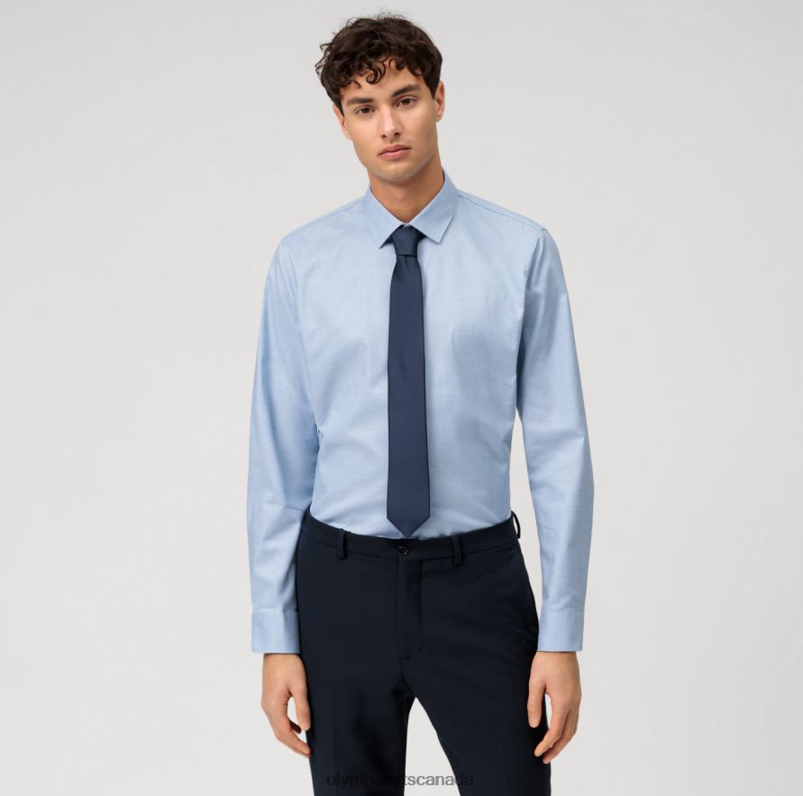 OLYMP No. Six Super Slim, Business Shirt, Urban Kent, Bleu H2P42H287 Clothing