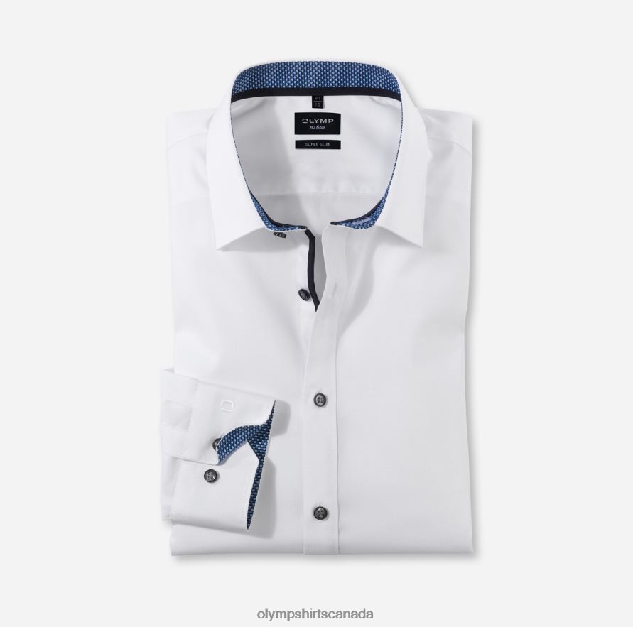 OLYMP No. Six Super Slim, Business Shirt, Urban Kent, Marine H2P42H67 Clothing