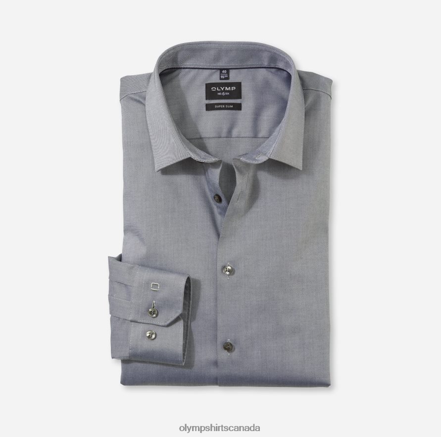 OLYMP No. Six Super Slim, Business Shirt, Urban Kent, Olive H2P42H133 Clothing