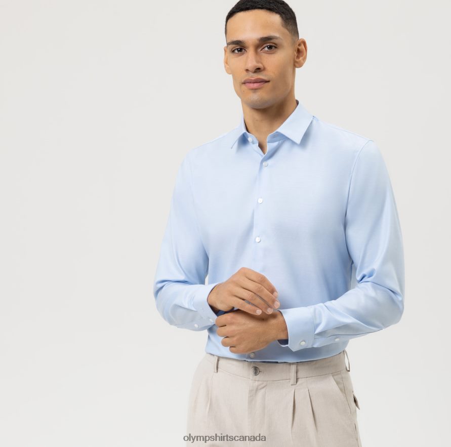 OLYMP No. Six Super Slim, Business Shirt, Urban Kent, Ozone H2P42H117 Clothing