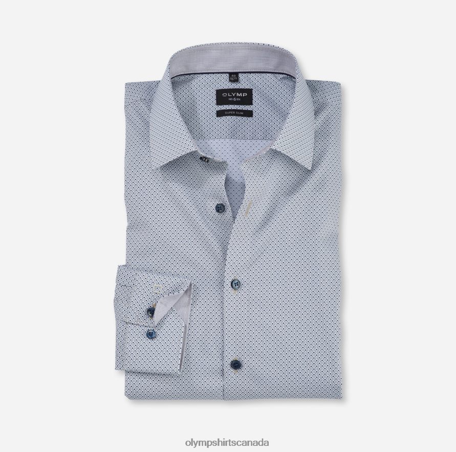 OLYMP No. Six Super Slim, Business Shirt, Urban Kent, Taupe H2P42H184 Clothing