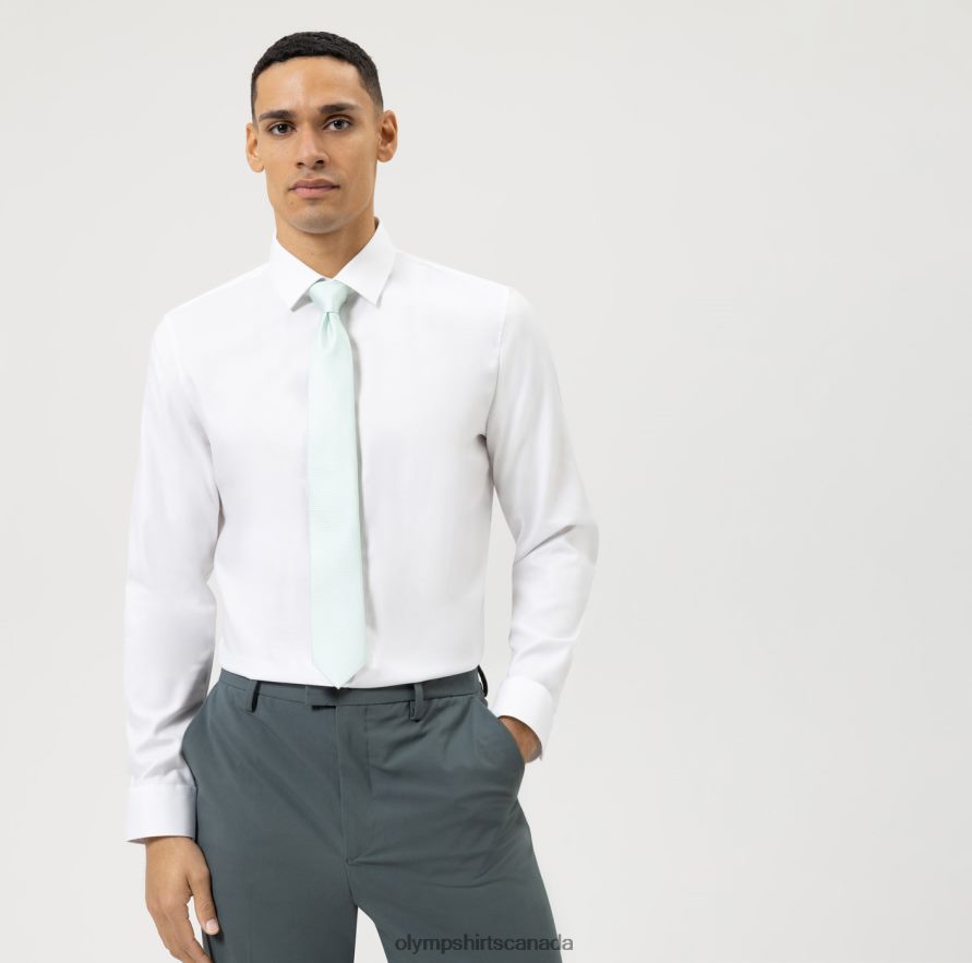 OLYMP No. Six Super Slim, Business Shirt, Urban Kent, White H2P42H110 Clothing