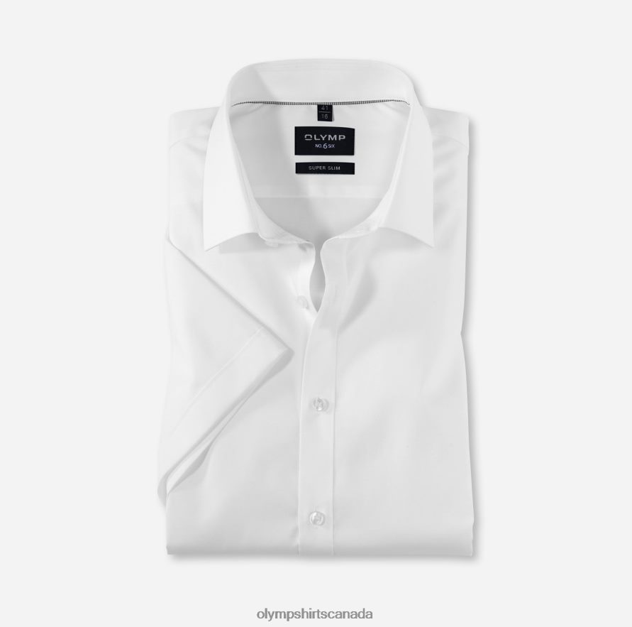 OLYMP No. Six Super Slim, Business Shirt, Urban Kent, White H2P42H277 Clothing