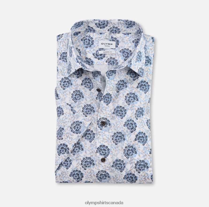 OLYMP Tendenz Modern Fit, Business Shirt, New Kent, Bleu H2P42H1710 Clothing