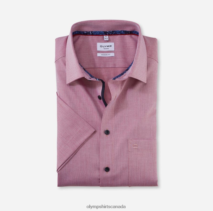 OLYMP Tendenz Modern Fit, Business Shirt, New Kent, Red H2P42H1722 Clothing