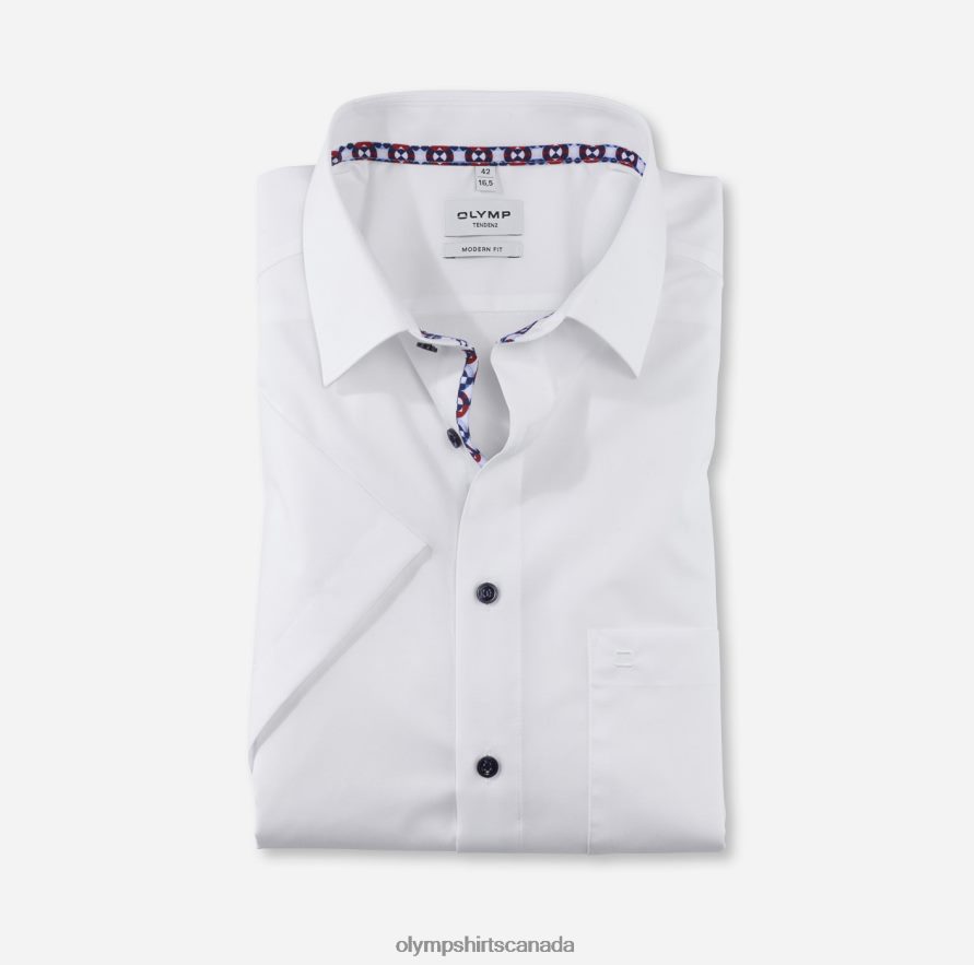 OLYMP Tendenz Modern Fit, Business Shirt, New Kent, White H2P42H1711 Clothing